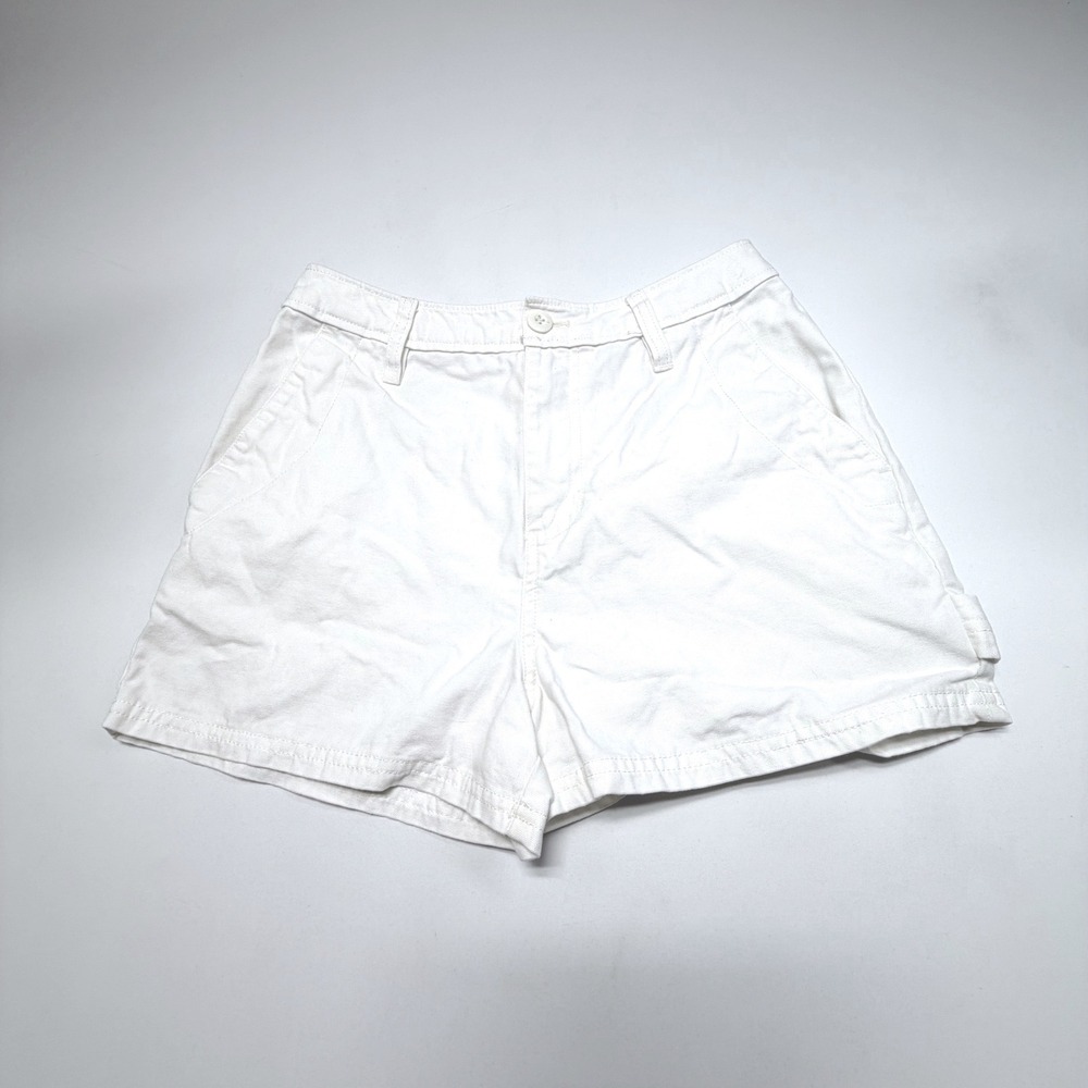 Vans White Canvas Utility Shorts Womens Size 24 Skate‎ Style